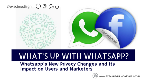 Whatsapp Marketing Expert. Esther Nyaadie. Whatsapp's new privacy changes and its impact on users and marketers